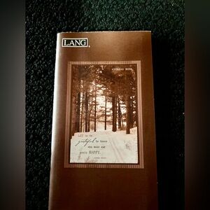 Lang Brown Address Book with Inspirational Quote